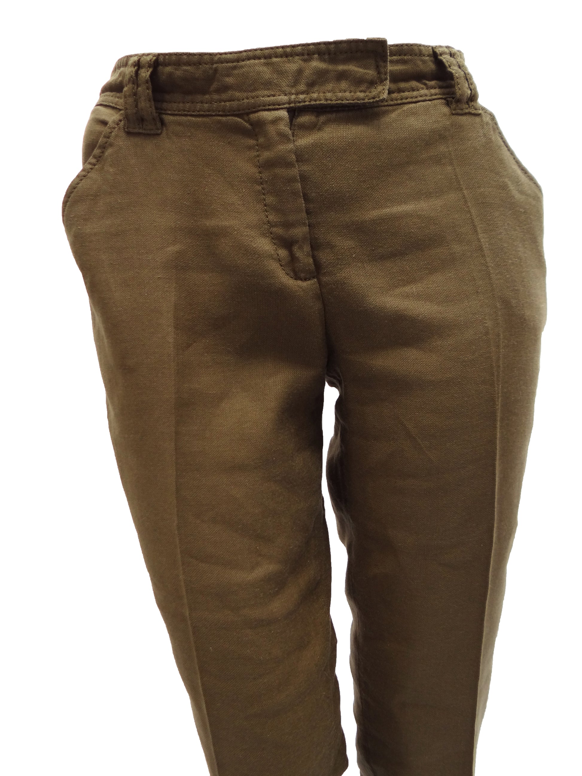 Diane von Furstenberg Cropped Linen Trousers UK12