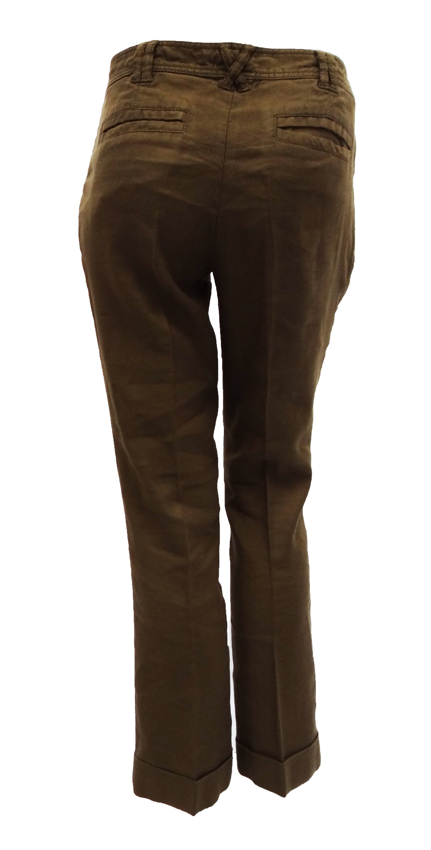 Diane von Furstenberg Cropped Linen Trousers UK12