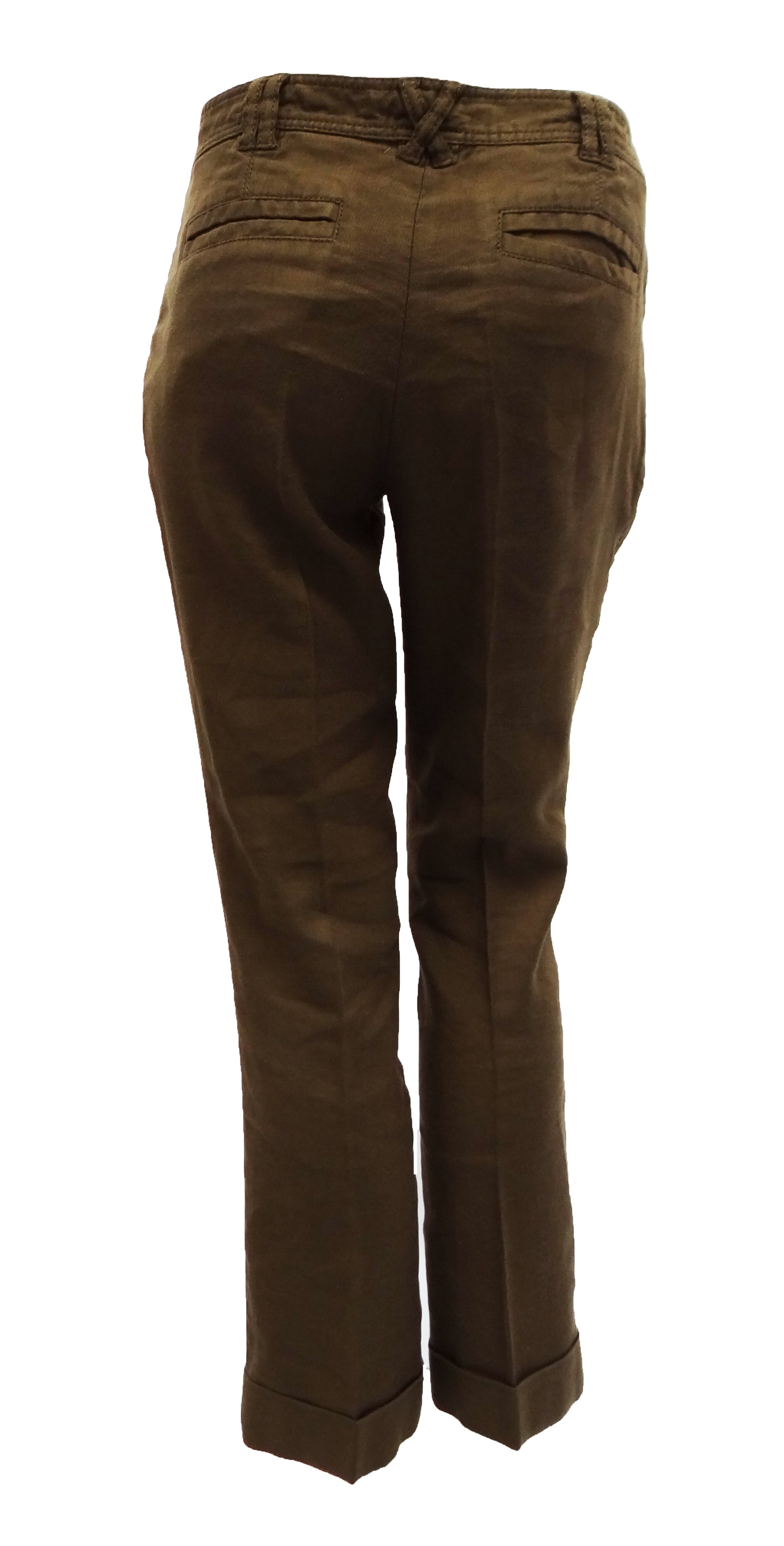 Diane von Furstenberg Cropped Linen Trousers UK12