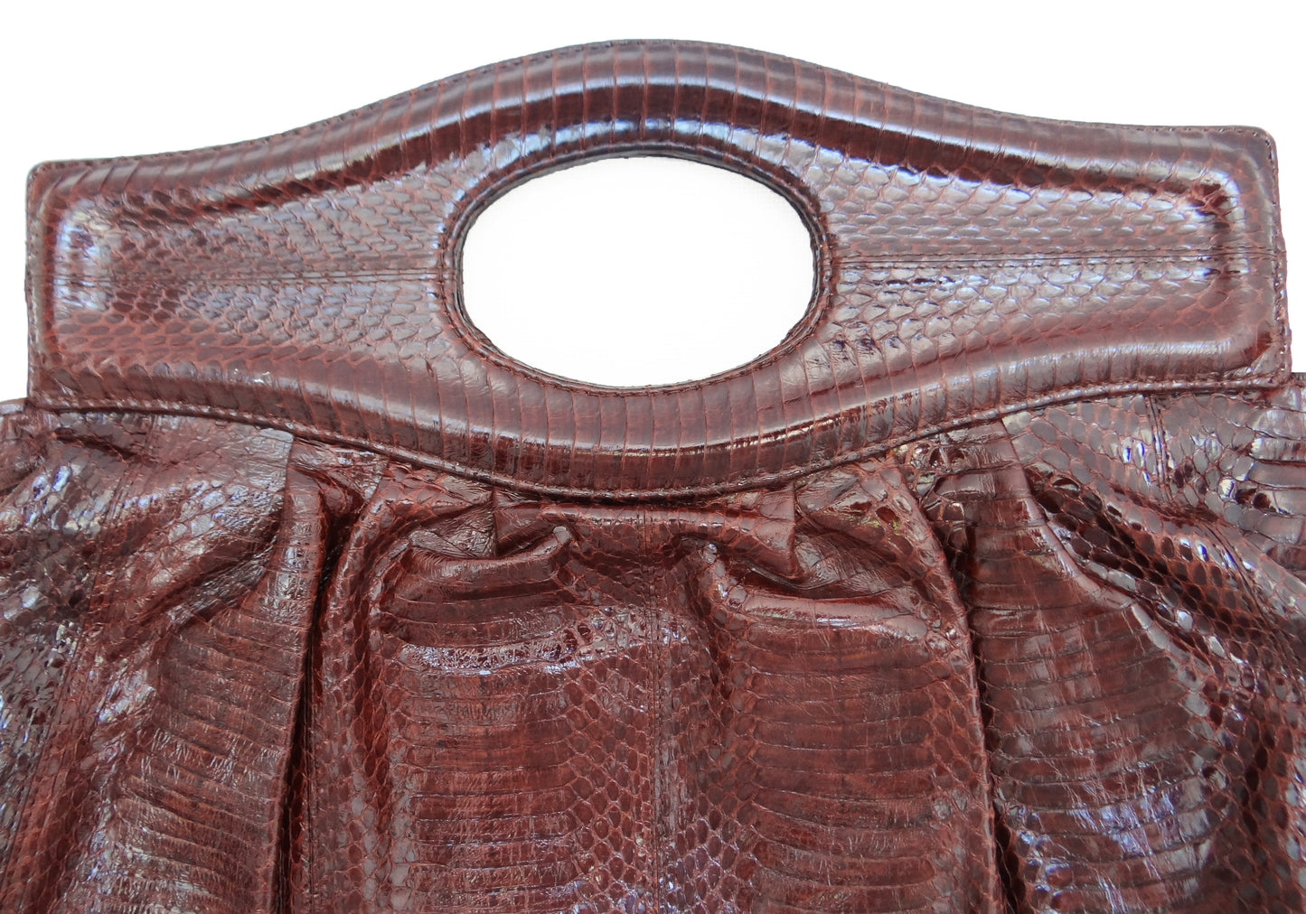 Lelya Brown Snakeskin Purse Handbag