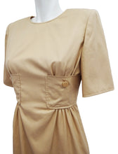 Vintage Valentino Boutique Camel Dress with Pocket Detail, UK10
