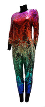 Vintage Ozbek Rainbow Sequinned Catsuit, c.1990 UK10