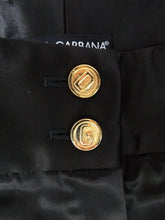 Dolce & Gabbana Trouser Suit in Black Satin, UK12-14