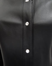 Anne Klein Black Leather Jacket, UK10-12