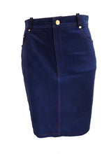 Loewe Nubuck Denim Look Skirt, UK10-12