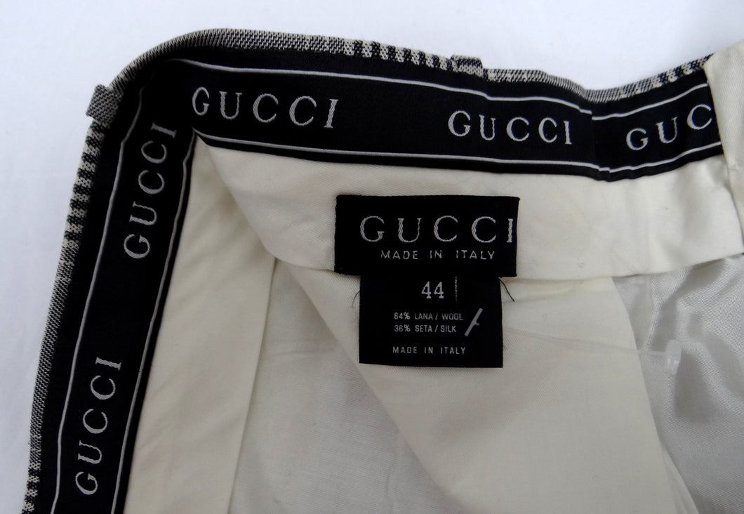 Gucci Trouser Suit in Prince of Wales Check, UK12 – Menage Modern Vintage