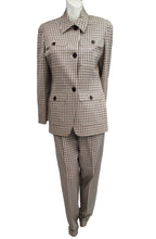 Michael Kors Gun Check Wool Trouser Suit, UK12-14