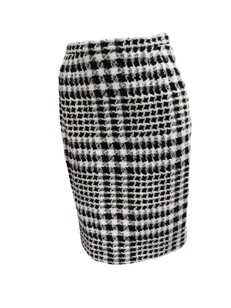 Ungaro Vintage Two Tone Skirt Suit in Houndstooth and Plaid, UK10-12 ...