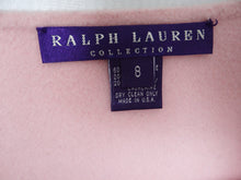 Ralph Lauren Pencil Skirt in  Candy Floss Pink Felted Wool and Cashmere, UK12