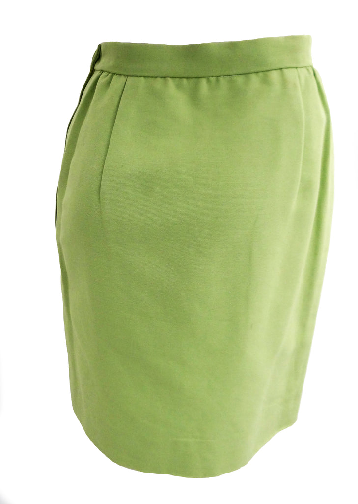 Valentino Vintage Pencil Skirt in Absinthe Green Cotton, UK10 – Menage ...