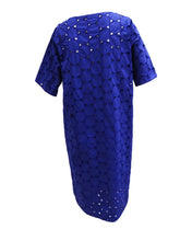 Sofie D'Hoore Sapphire Blue Cut-out Summer Shift Dress, UK12