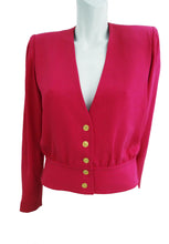 Sonia Rykiel Vintage Fuchsia Blouson Top / Jacket UK10