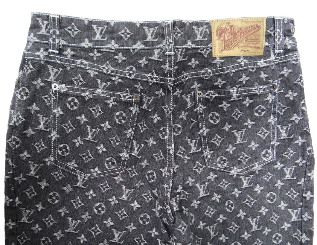 Louis Vuitton Vintage Monogrammed Jeans, UK10 – Menage Modern Vintage