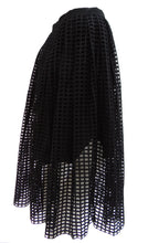 Carven Cutwork Black Mid-length Skirt, UK10