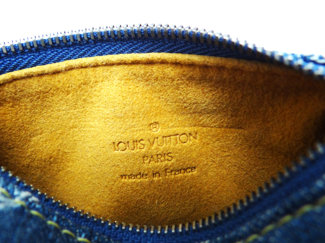 Louis Vuitton Vintage Monogrammed Denim Purse, Small – Menage