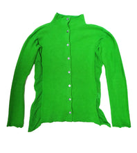 Heart HaaT Buttoned Knit Top in Bright Green, UK10