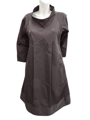 Jil Sander Trapeze Dress in Charcoal Grey, UK12