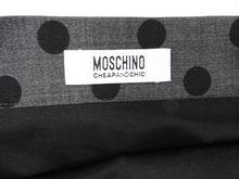 Moschino Polka Dot Wrap Skirt in Grey and Black, UK12