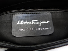 Salvatore Ferragamo Shoulder Bag in Black Leather