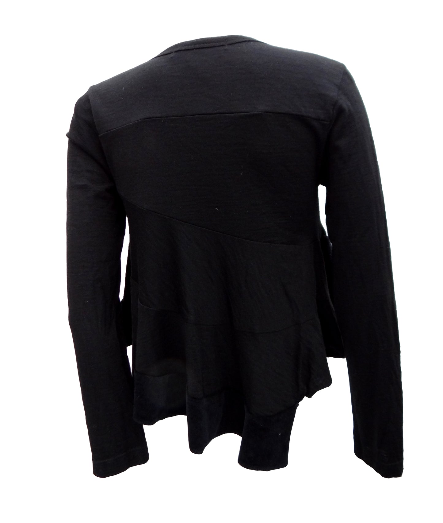 Comme des Garcons Black Wool Bias-cut Top, UK10