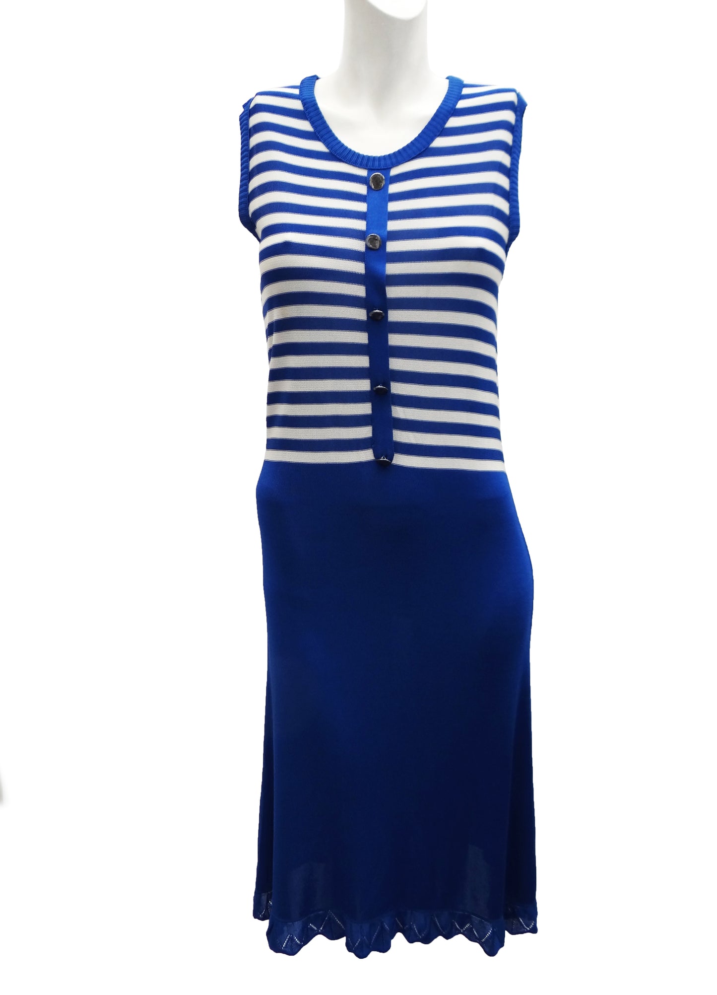 Sonia Rykiel Knitted Dress with Striped Top, UK12