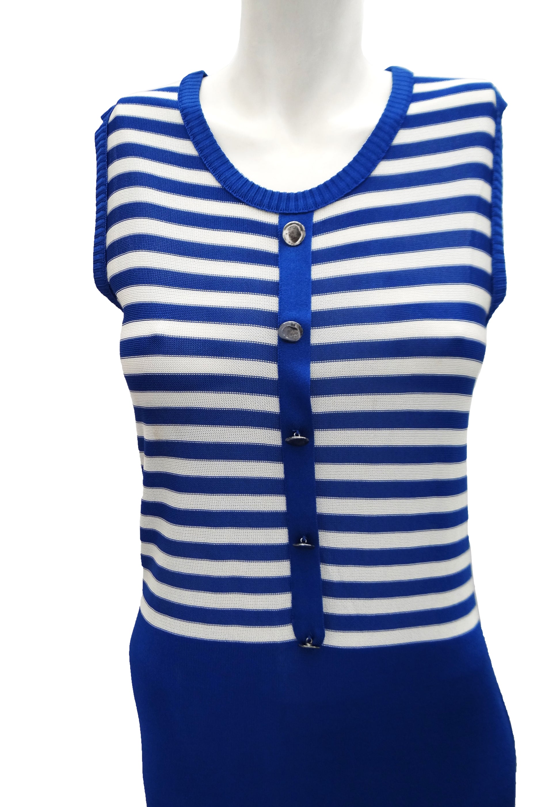 Sonia Rykiel Knitted Dress with Striped Top, UK12