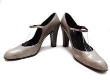 Christian Dior Vintage Dove Grey Mary Jane Heels, UK3.5-4