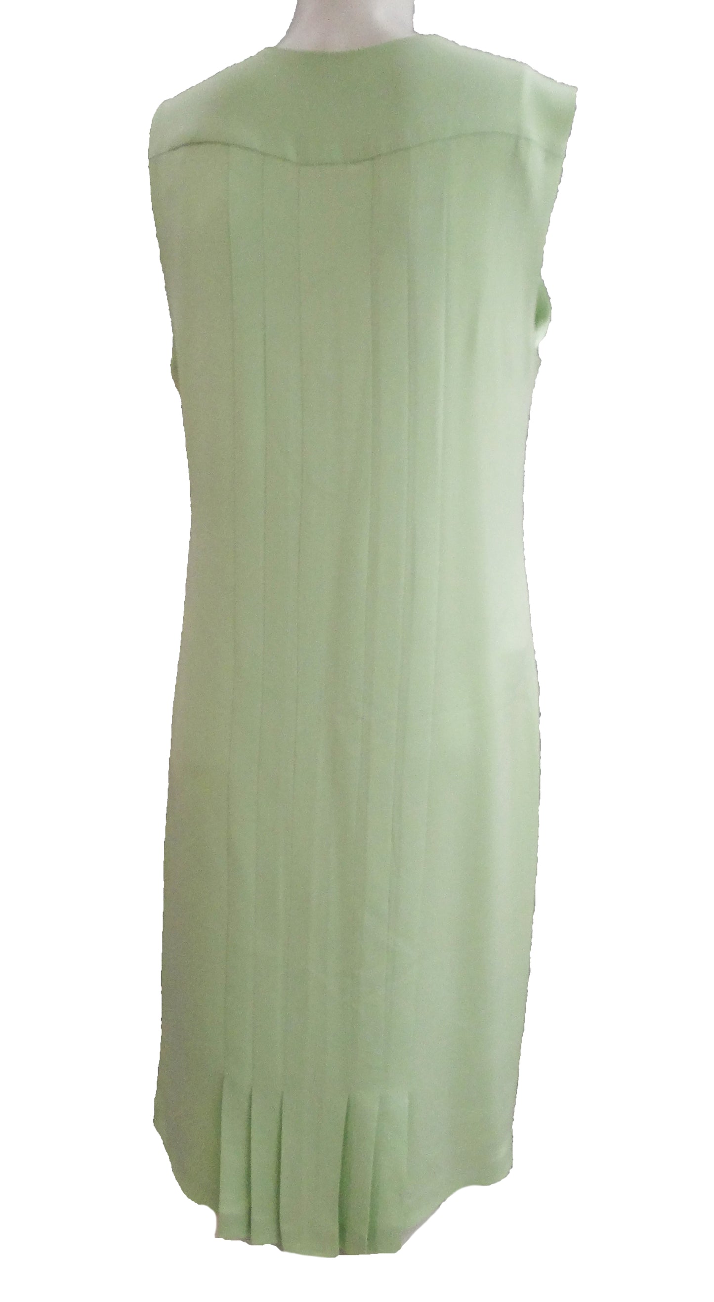 Emilia Wickstead Mint Green Pleated Summer Dress, UK12