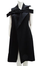 Yohji Yamamoto Tailored Sleeveless Coat with Shoulder Belt, UK10