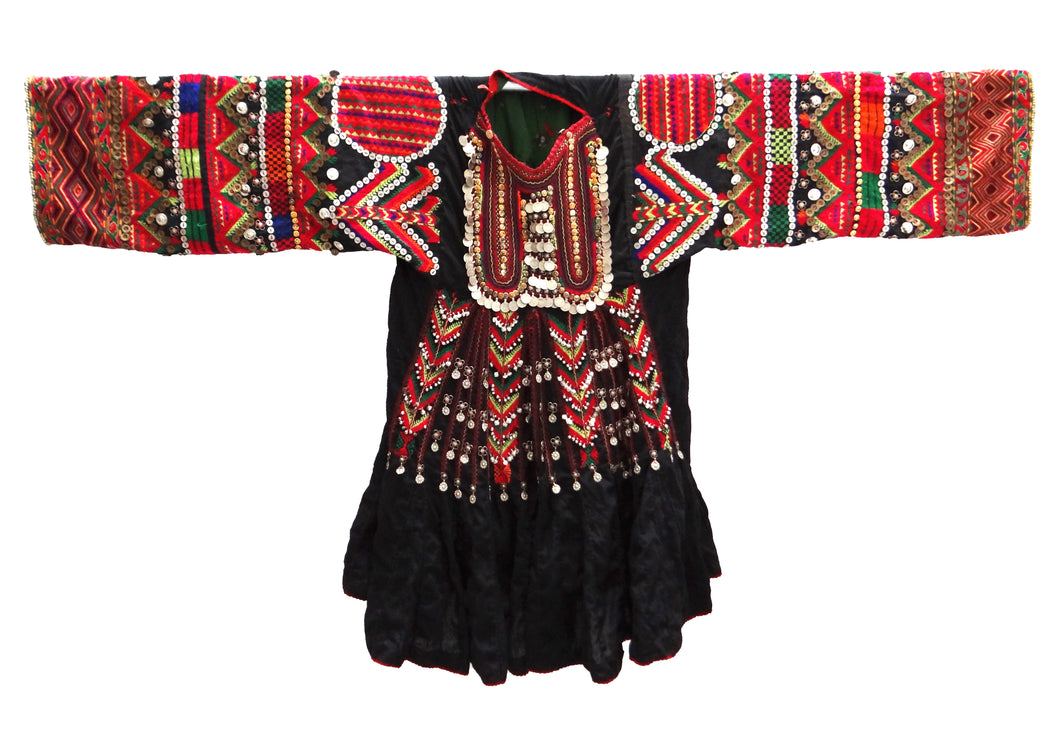 Vintage Afghan Embellished Tribal Dress
