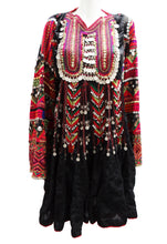 Vintage Afghani Embellished Tribal Dress, early 1990s