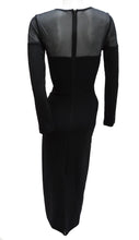 Herve Leger Long Black Evening Dress, UK10