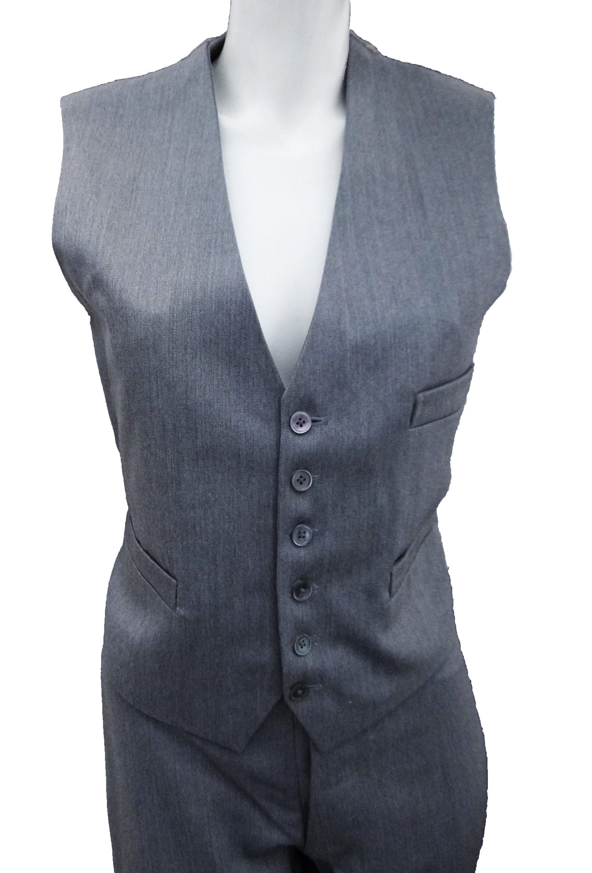 Bespoke 3-Piece Suit in Light Grey Wool, UK10