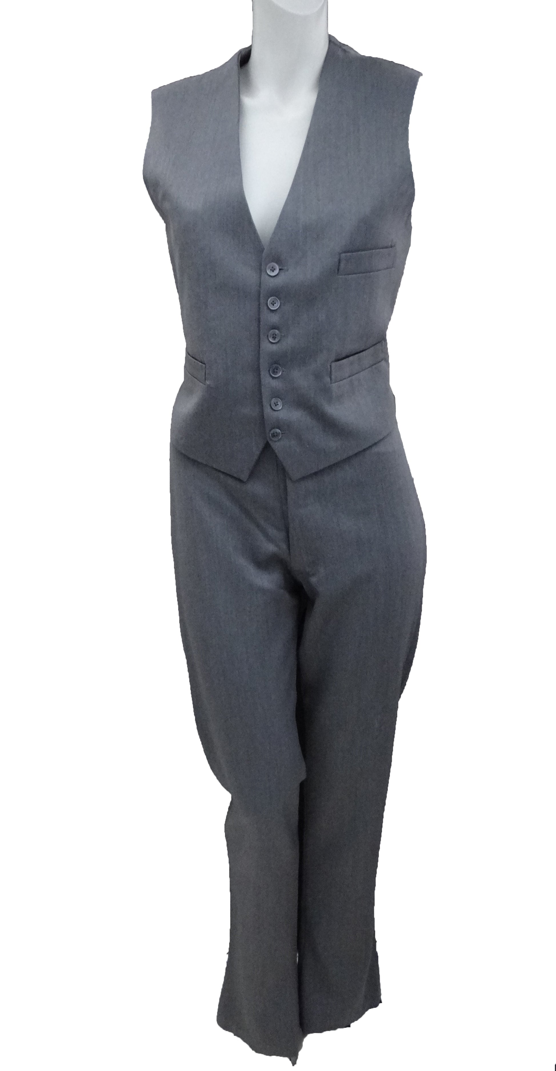 Bespoke 3-Piece Suit in Light Grey Wool, UK10