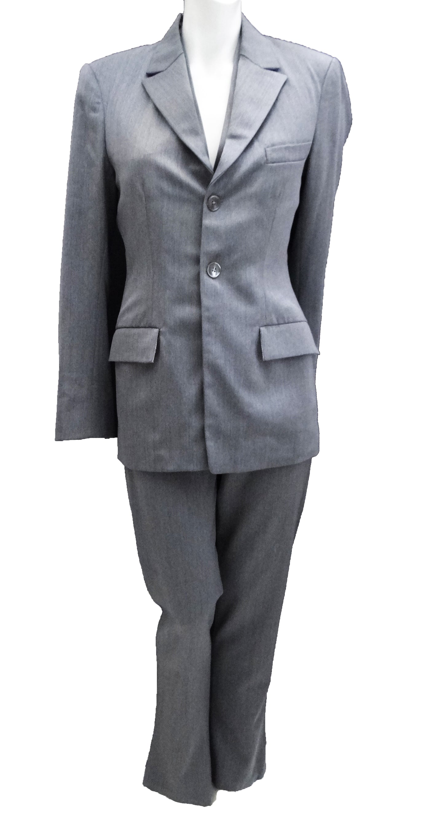 Bespoke 3-Piece Suit in Light Grey Wool, UK10