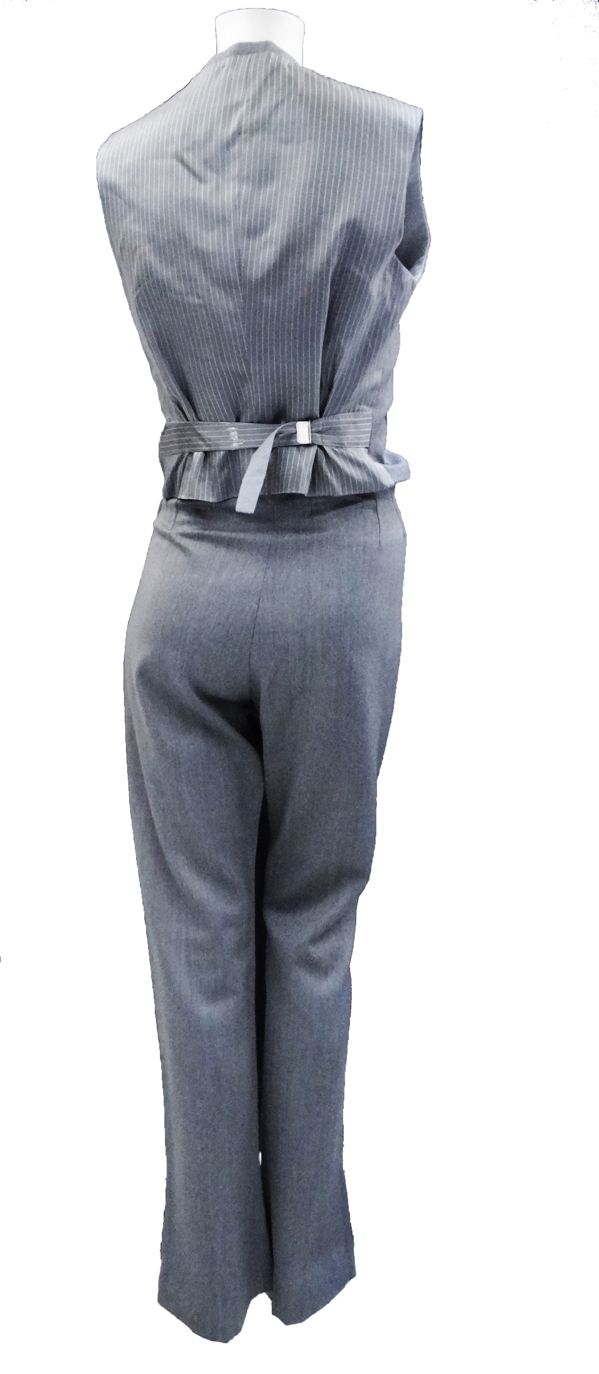 Bespoke 3-Piece Suit in Light Grey Wool, UK10