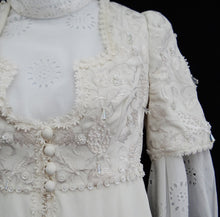 Vintage Bill Gibb Wedding Ensemble, 1973, UK6-8