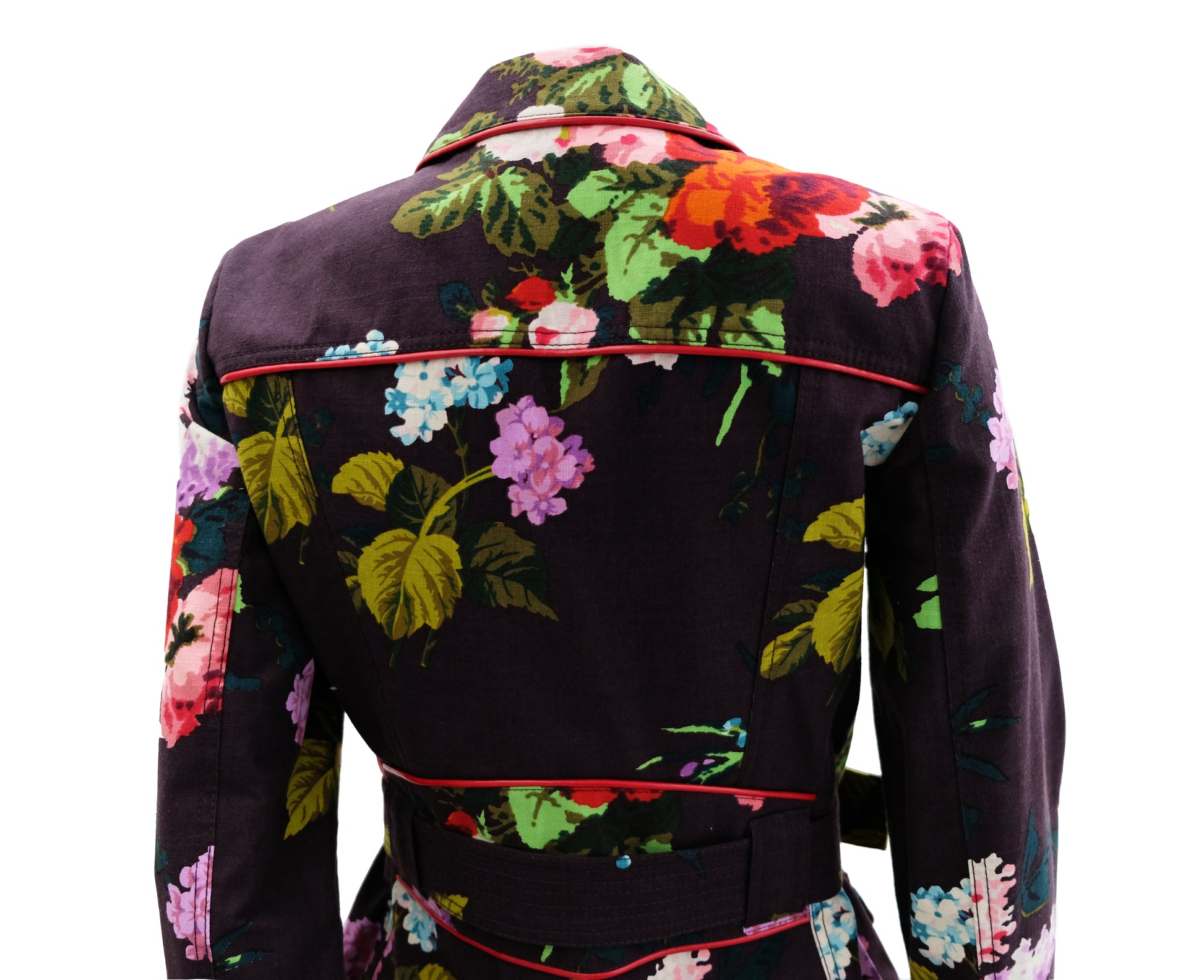 Etro Belted Jacket in Flower Print, UK12