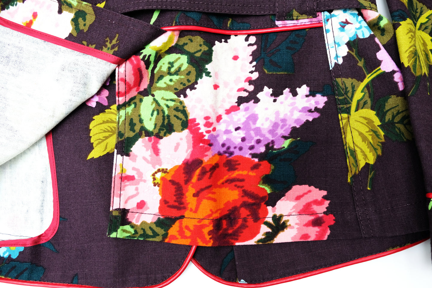 Etro Belted Jacket in Flower Print, UK12