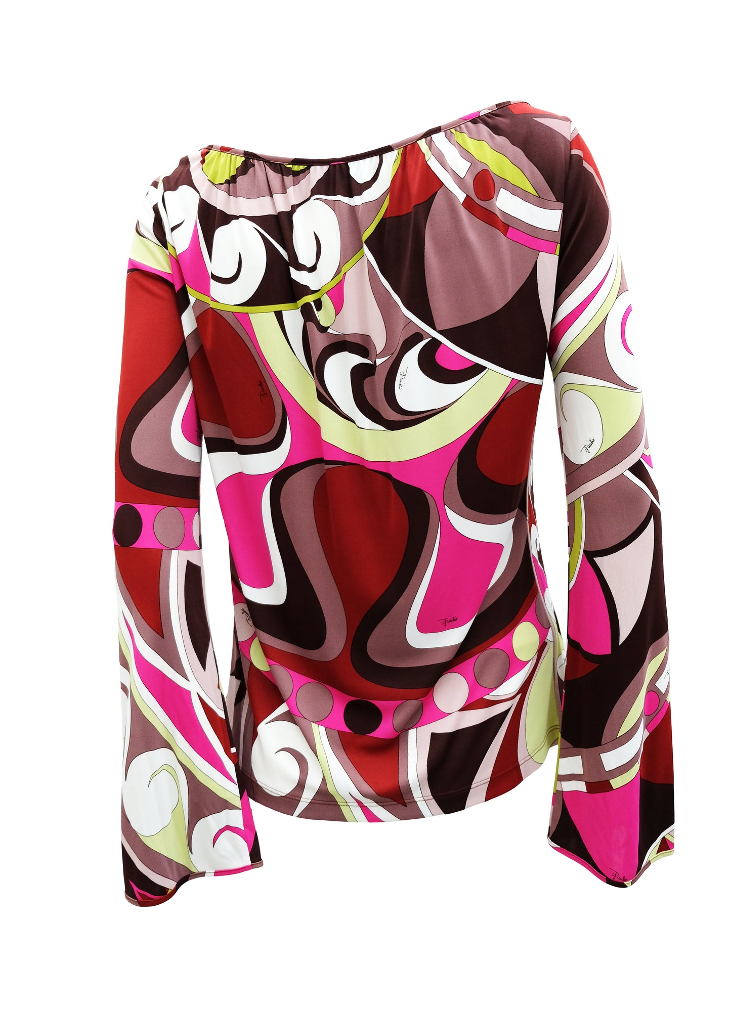 Emilio Pucci Geometric Signature Print Top, UK12