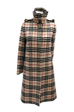 Burberry Vintage Wool Coat in Nova Check, UK10