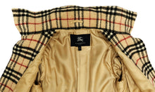 Burberry Vintage Wool Coat in Nova Check, UK10