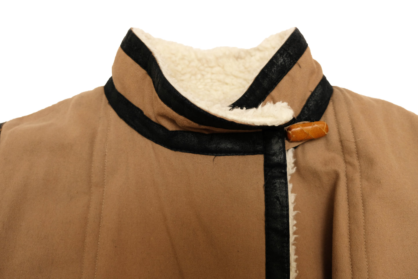 Guy Laroche Diffusion Vintage Camel Coat with Fleece Lining, UK10