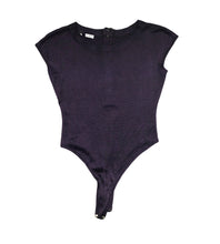 Alaïa Vintage Knitted Body in Purple Tricot, UK8-10