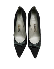 Carvil Paris Vintage Stiletto Court Shoes with Bows, UK40