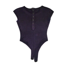 Alaïa Vintage Knitted Body in Purple Tricot, UK8-10