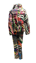 Escada Puffer Jacket in Psychedelic Fantasy Print, UK12