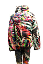 Escada Puffer Jacket in Psychedelic Fantasy Print, UK12