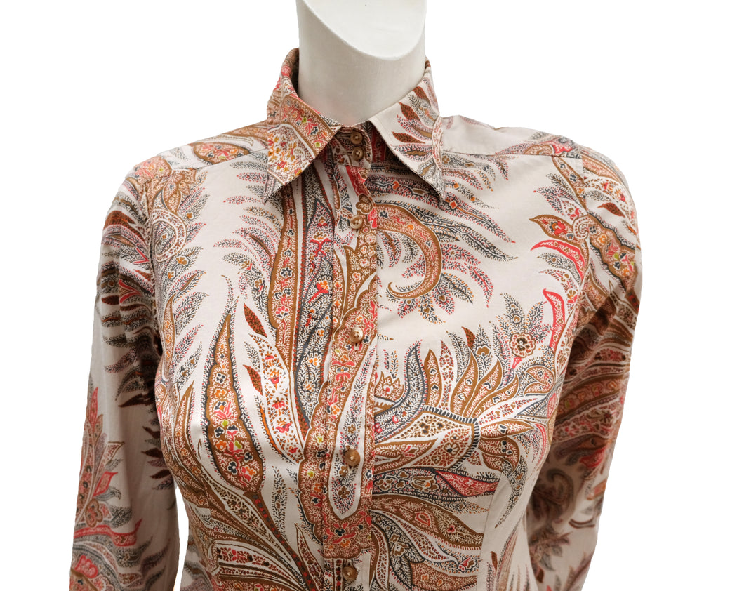 Etro Shirt with Paisley Print, UK8-10 – Menage Modern Vintage