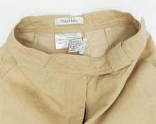 Max Mara Natural Denim Wide Leg Trousers, UK10
